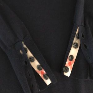 Burberry - Button Cuff Wool Crewneck Sweater